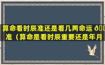 算命看时辰准还是看几两命运 🐋 准（算命是看时辰重要还是年月日重要）